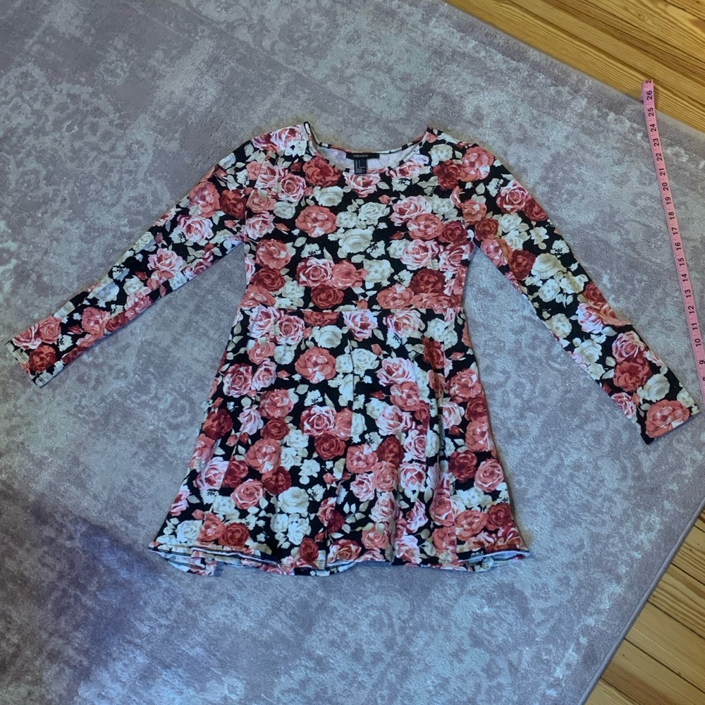 Floral Longsleeve Babydoll Dress
